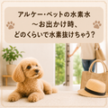 🐶🐱💧アルケー・ペットの水素水 お出かけ時、どのくらいで水素抜けちゃう?