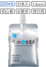 画像をギャラリービューアに読み込む, ペットの水素水 -Progress- 220mL×10本