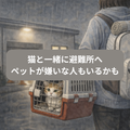 災害と猫～避難所に猫と同行する。嫌いな人もいるかも