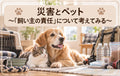 🐶🐱⛑️災害とペット～「飼い主の責任」について考えてみる