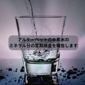 アルケーペットの水素水のミネラルについて検査しました